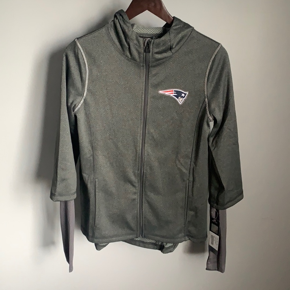 NWT! New England Patriots Girls Zip-Up Jacket